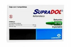 Supradol 60mg Solución Inyectable 3 Ampolletas