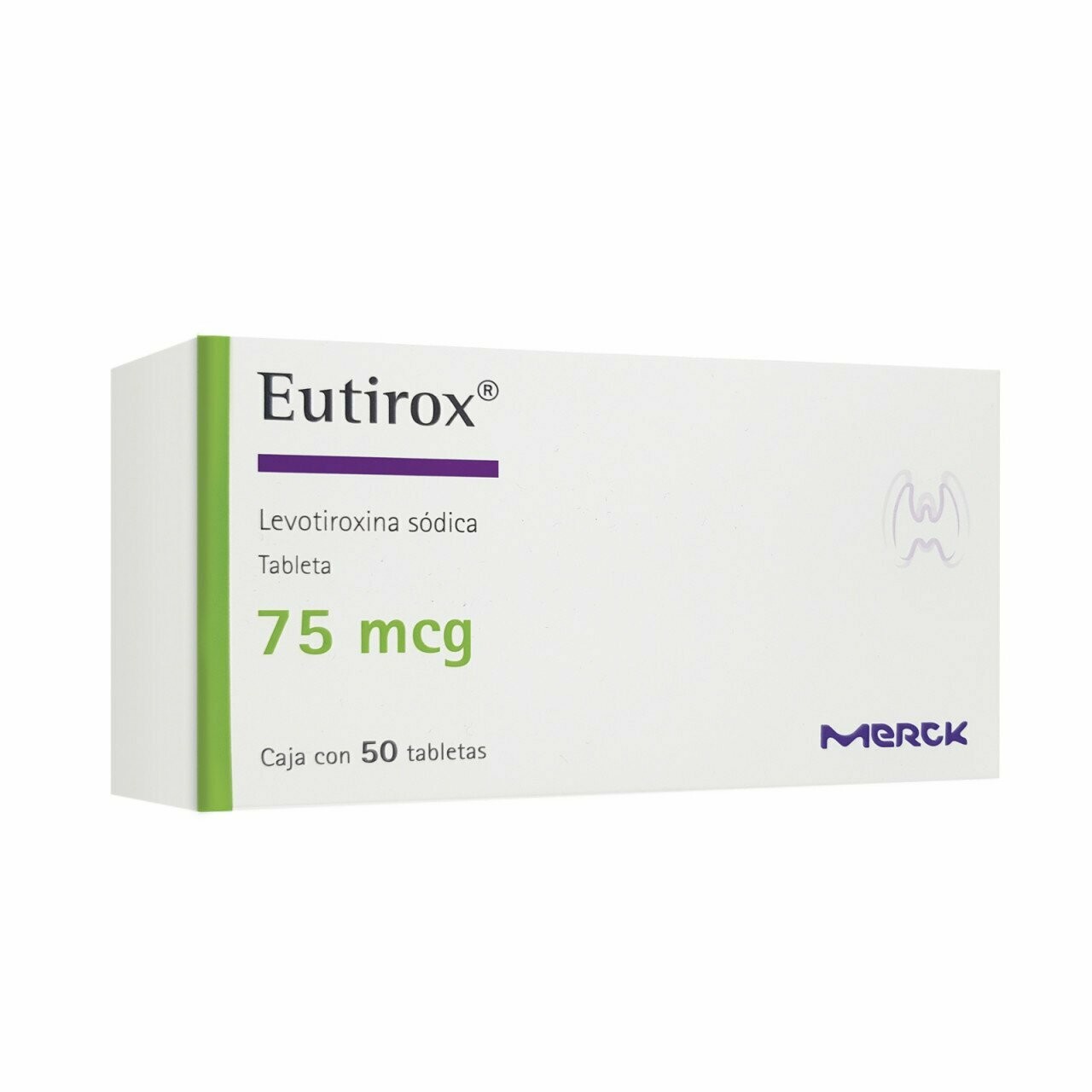 Eutirox 75cmg Caja con  50 Tabletas