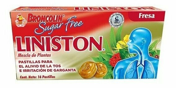 Liniston Oral SugarFree Fresa 16 Pastillas Liniston Oral SugarFree Fresa 16 Pastillas