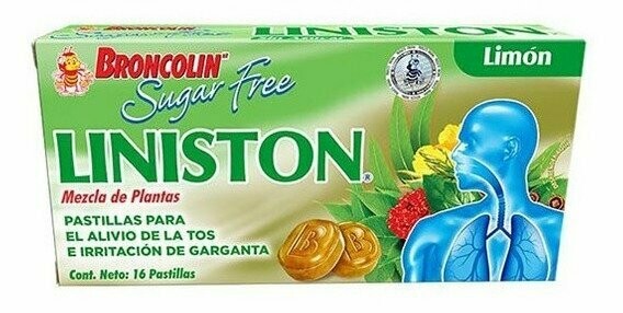 Liniston Oral SugarFree Limon 16 Pastillas Liniston Oral SugarFree Limon 16 Pastillas