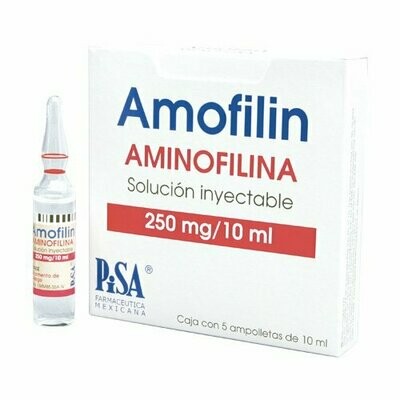 Amofilin 250mg Solución Inyectable
5 ampolletas