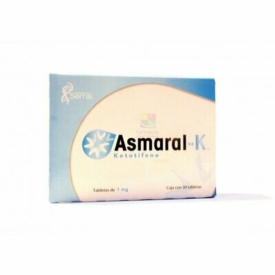 Asmaral-K 1mg caja con 30 comprimdos