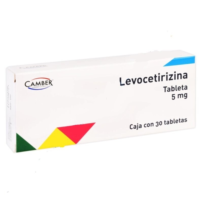 Levocetirizina 5mg oral 20 tabletas