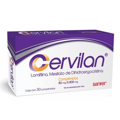 Cervilan oral 30 comprimidos liberacion retardada