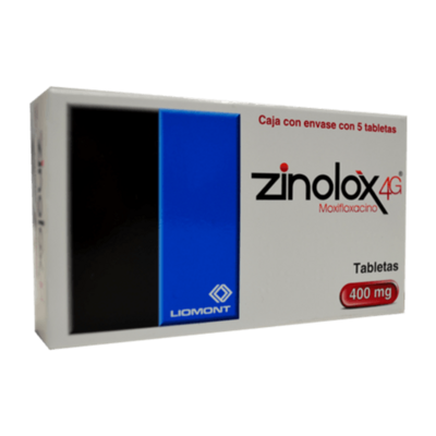 Zinolox 4G 400mg oral 5 Tabletas Zinolox 4G 400mg oral 5 Tabletas