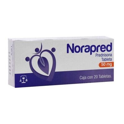 Norapred Oral 50mg 20 Tabletas Norapred Oral 50mg 20 Tabletas