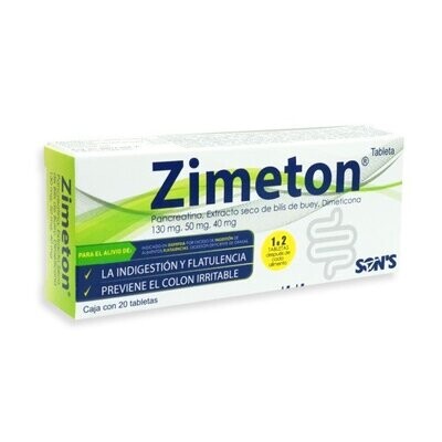 Zimeton oral 20 Tabletas