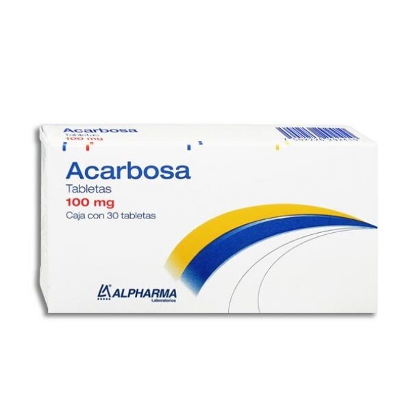 Acarbosa 100mg oral 30 Tabletas Acarbosa 100mg oral 30 Tabletas