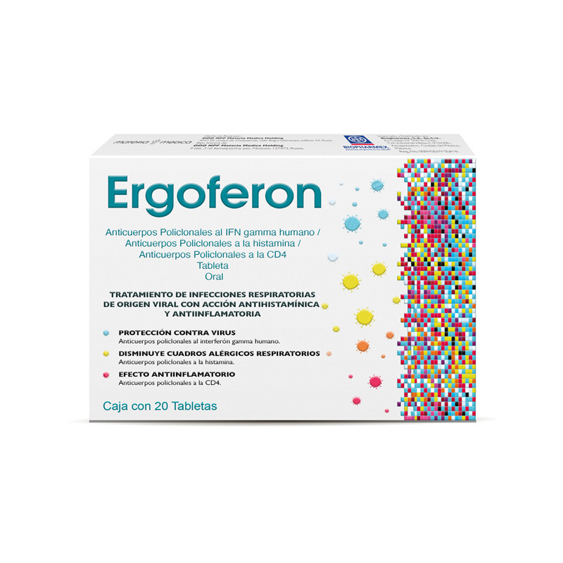 Ergoferon oral 20 Tabletas