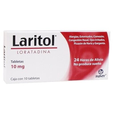 Laritol 10mg Oral 10 Tabletas
