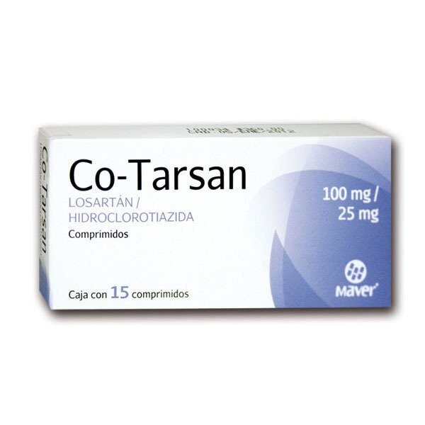 Co-Tarsan Oral 100/25mg con 15 comprimidos