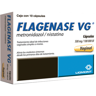 Flagenase VG vaginal 10 cápsulas