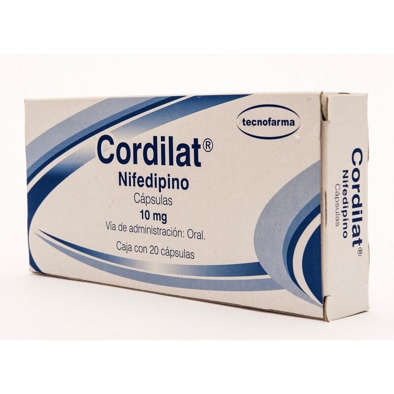 Cordilat 10mg oral 20 cápsulas Cordilat 10mg oral 20 cápsulas