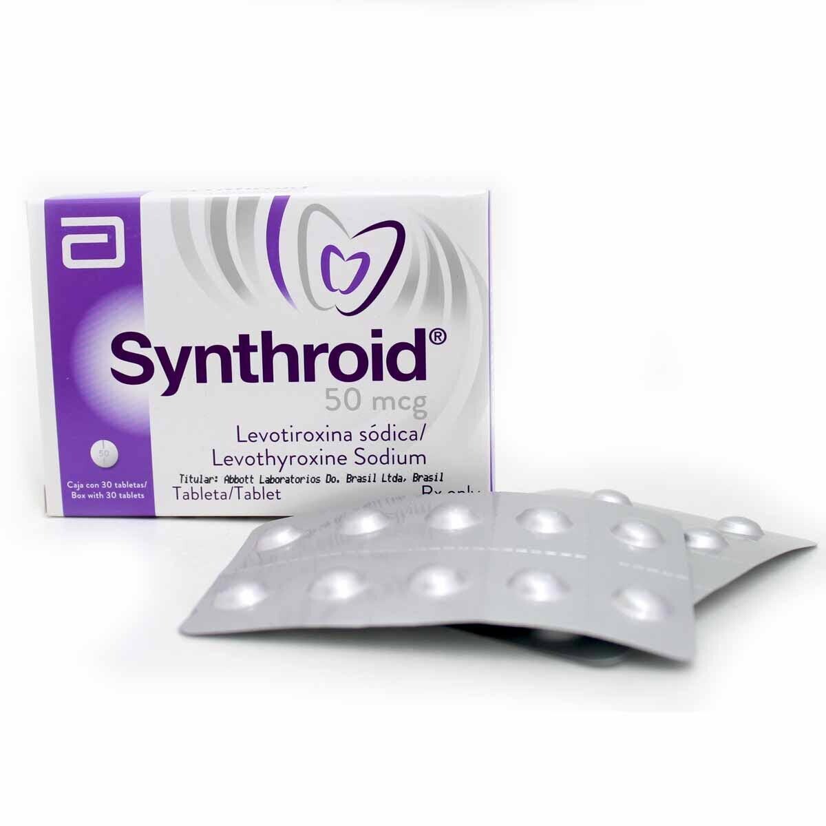 Synthroid 50mcg Oral 30 Tabletas
