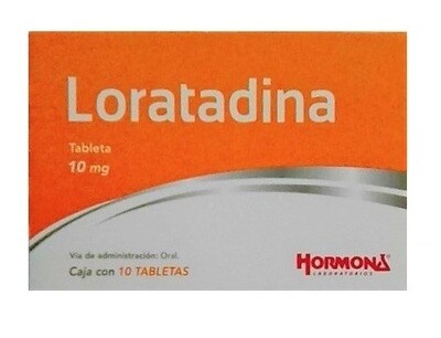 Loratadina 10mg oral 10 Tabletas