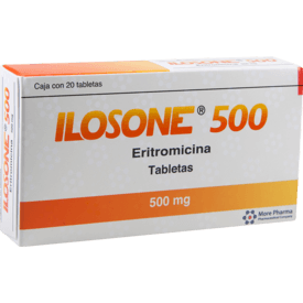 Ilosone 500mg oral 20 Tabletas Ilosone 500mg oral 20 Tabletas
