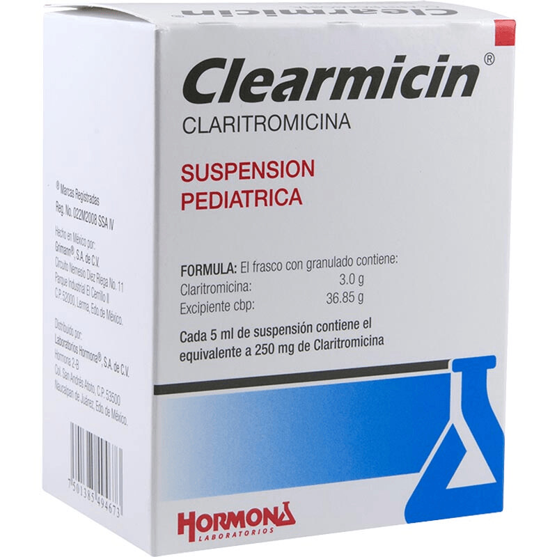 Clearmicin 250mg Suspensión oral 60mL