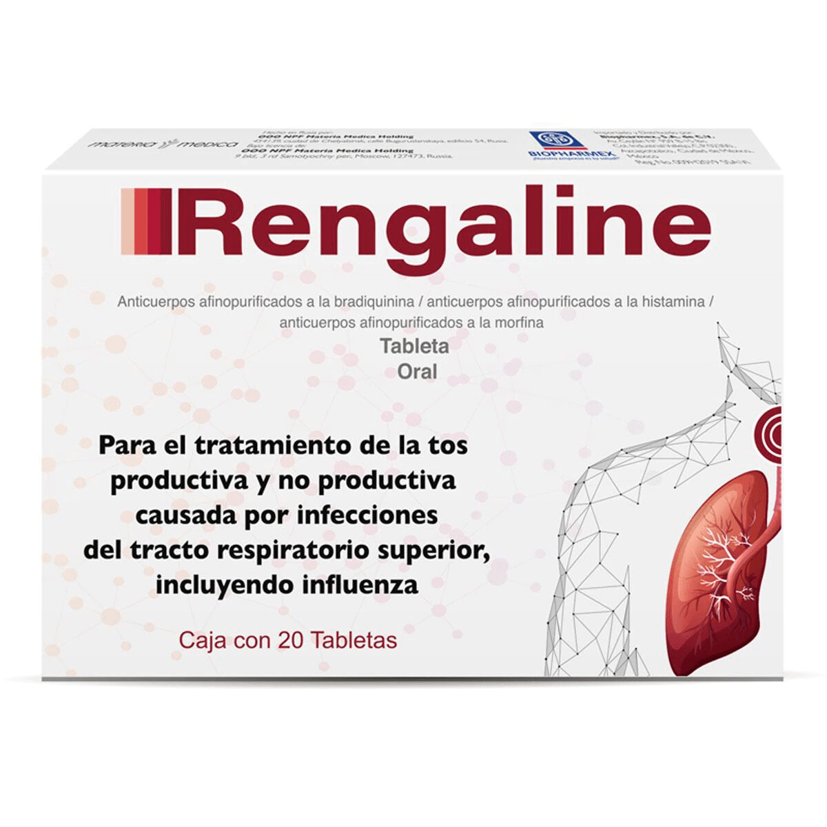 Rengaline oral 20 Tabletas