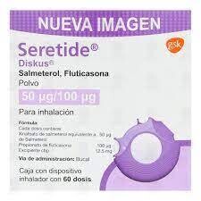 Seretide Diskus 50/100mcg Inhalador Bucal 60 dosis Seretide Diskus 50/100mcg Inhalador Bucal 60 dosis