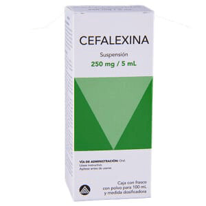 Cefalexina 250mg Suspensión Oral con 100mL Cefalexina 250mg Suspensión Oral con 100mL