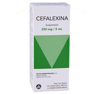 Cefalexina 250mg Suspensión Oral con 100mL