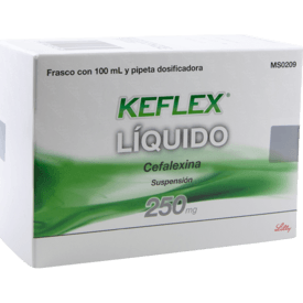 Keflex Liquido 250mg Suspensión Oral