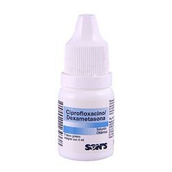 Ciprofloxacino, Dexametasona Solucion Oftalmica 5mL