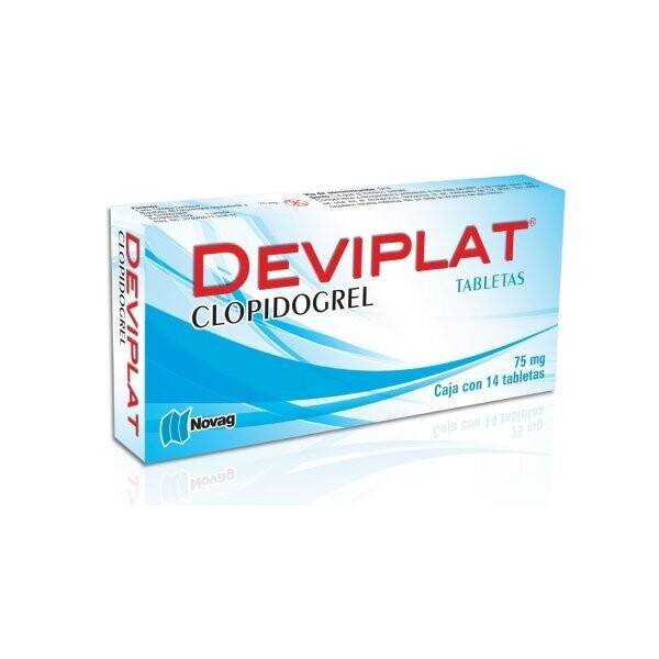Deviplat 75mg oral 14 tabletas