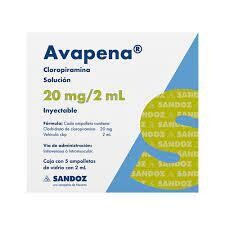 Avapena 20mg Solución Inyectable 5 ampolletas