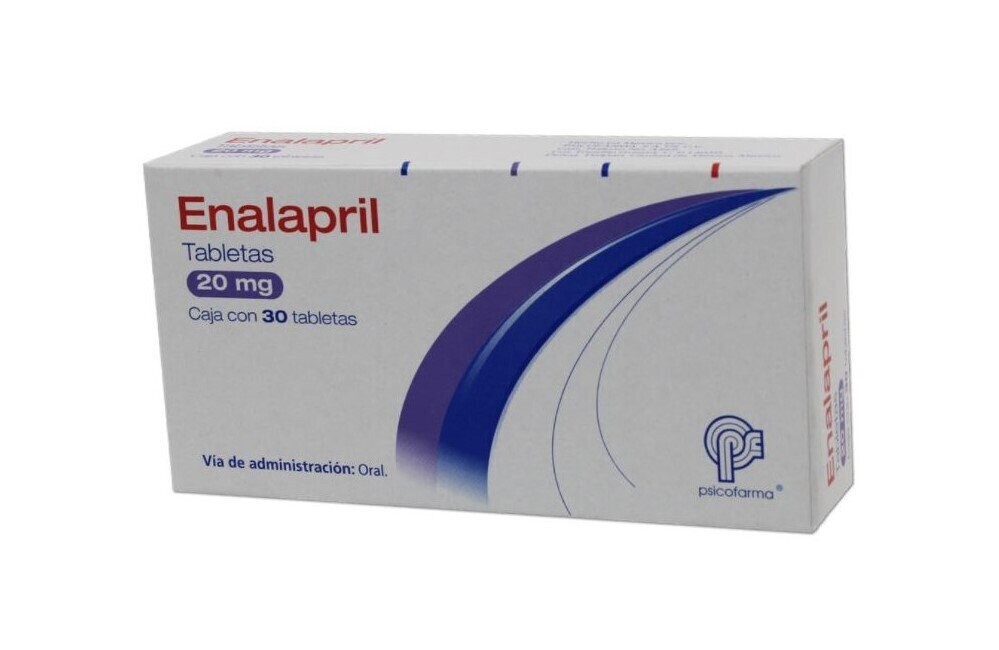 Enalapril 20mg oral 30 Tabletas