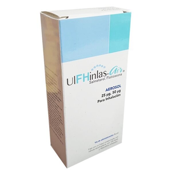 UIFHinlas-25/50mcg Inhalador aerosol 120 dosis