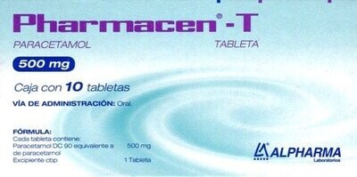 Pharmacen-T Oral 500mg 10 Tabletas