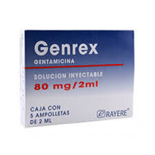 Genrex 80mg Solución Inyectable 5 Ampolletas 2mL