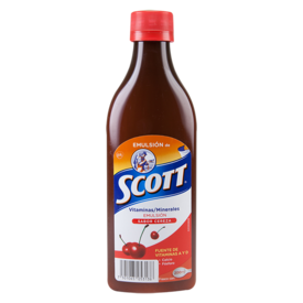 Emulsion Scott Cereza Suspensión Oral 200mL Emulsion Scott Cereza Suspensión Oral 200mL