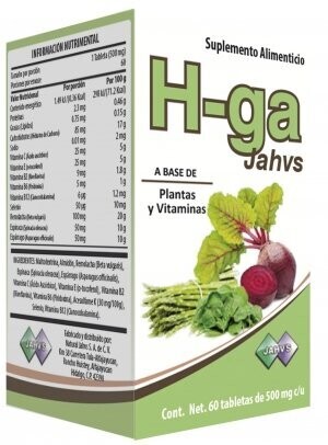 H-Ga Jahvs Oral 60 Tabletas H-Ga Jahvs Oral 60 Tabletas