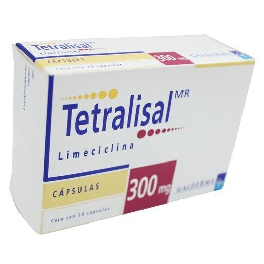Tetralisal 300mg oral 20 capsulas
