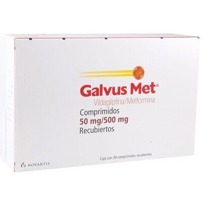Galvus Met 50/500mg oral 60 comprimidos