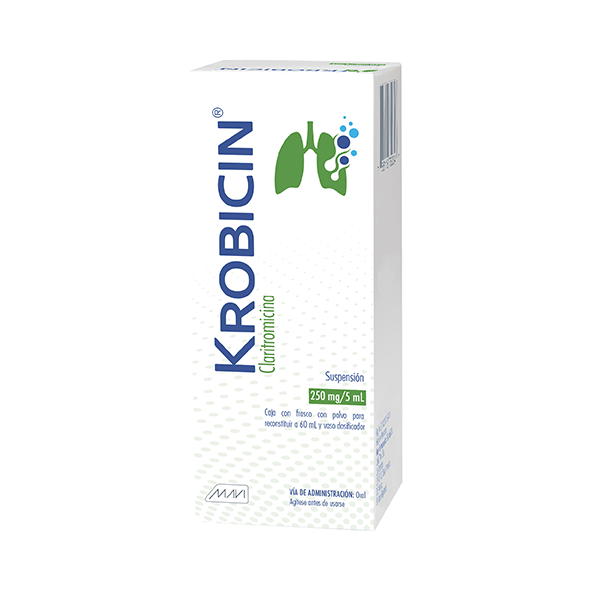 Krobicin 250mg Suspensión oral 60mL