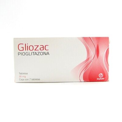 Gliozac 30mg oral 7 tabletas Gliozac 30mg oral 7 tabletas