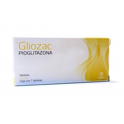 Gliozac 15mg oral 7 tabletas