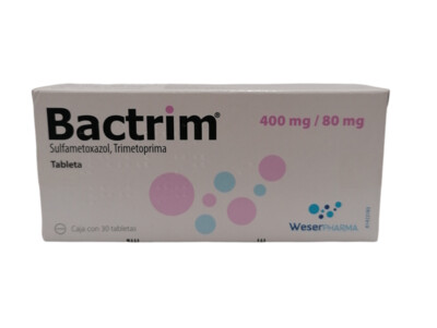 Bactrim 400mg/80mg oral 30 Tabletas Bactrim 400mg/80mg oral 30 Tabletas