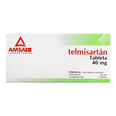Telmisartan 40mg oral 28 tabletas