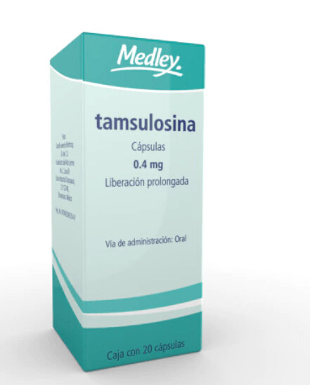 Tamsulosina 0.4mg L.P. oral 20 capsulas