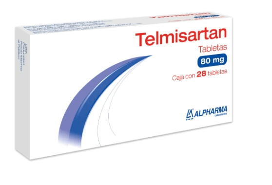 Telmisartan 80mg oral 28 tabletas