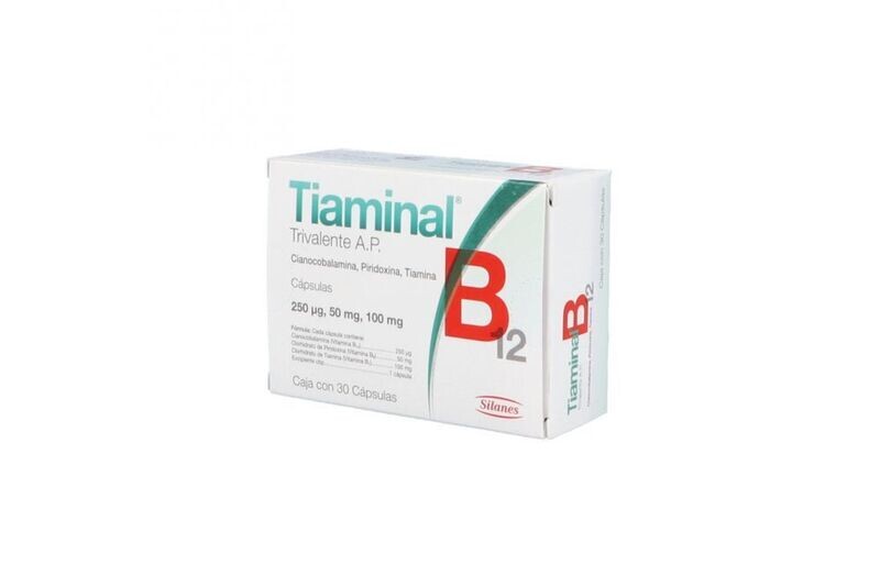 Tiaminal B12 Triv oral 30 cápsulas