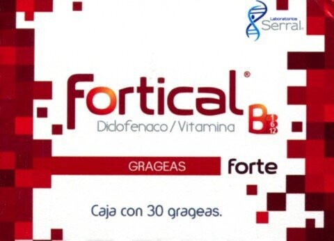 Fortical B Forte oral 30 grageas