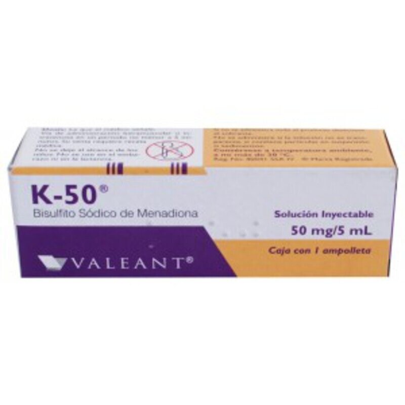 K-50 Solución Inyectable 1 Ampolleta K-50 Solución Inyectable 1 Ampolleta