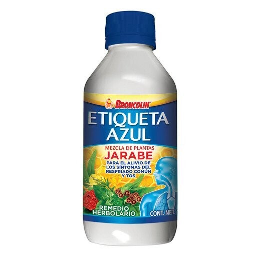 Broncolin Etiqueta Azul oral Jarabe 250mL Broncolin Etiqueta Azul oral Jarabe 250mL
