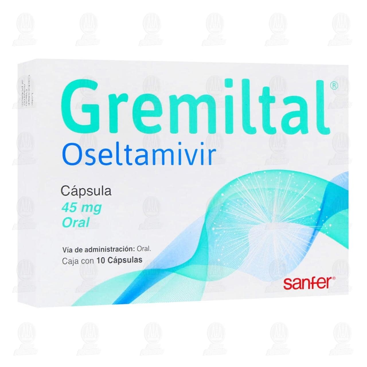 Gremiltal 45mg oral 10 cápsulas