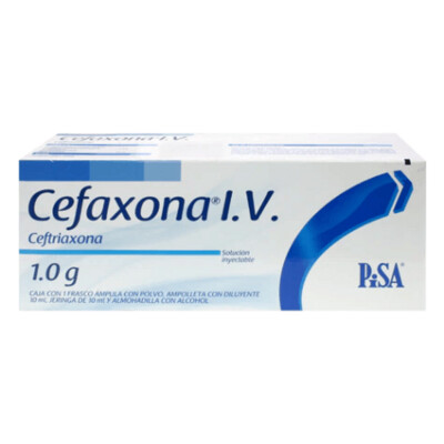 Cefaxona IV 1g Solución Inyectable Cefaxona IV 1g Solución Inyectable